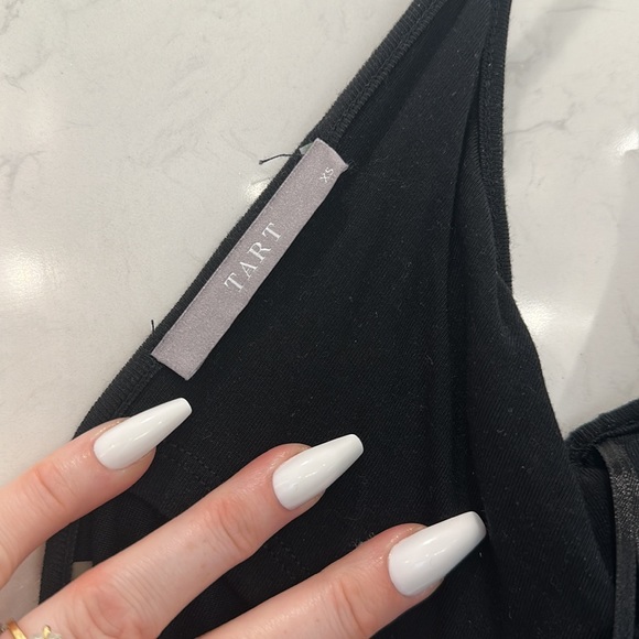 Tart Collections Bernice Fringed Stretch-Modal Maxi Dress in (BLACK) (XS) - Picture 8 of 12